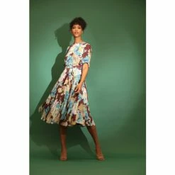 Maggy London Arya Dress Dresses Chocolate/mist Blue 9 Maggy London Arya Dress Dresses Chocolate/mist Blue -Maggy London shop unnamed file 441