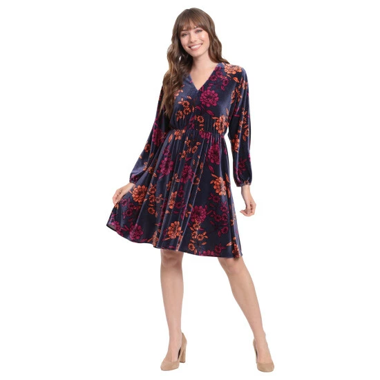 Maggy London London Times Rumi Dresses Navy/burnt Ochre 5 Maggy London London Times Rumi Dresses Navy/burnt Ochre - Image 3