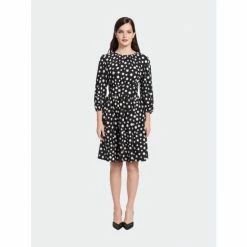 Maggy London Marnie Petite Dress Dresses Black/ivory