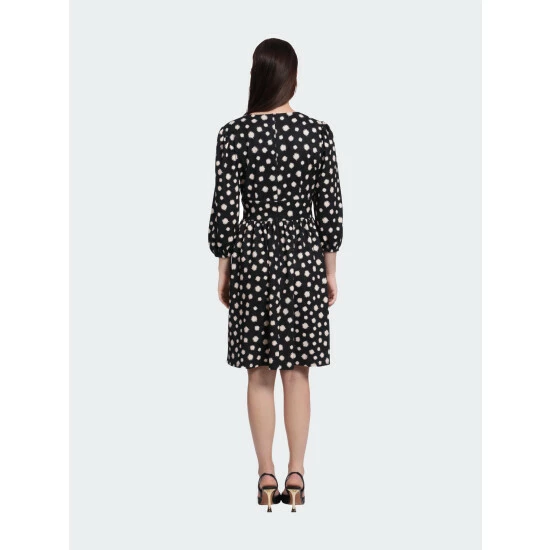 Maggy London Marnie Petite Dress Dresses Black/ivory 5 Maggy London Marnie Petite Dress Dresses Black/ivory - Image 3