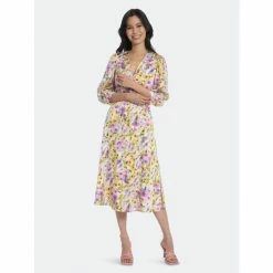 Maggy London Tiana Dress Dresses Soft White/ Lt Rust