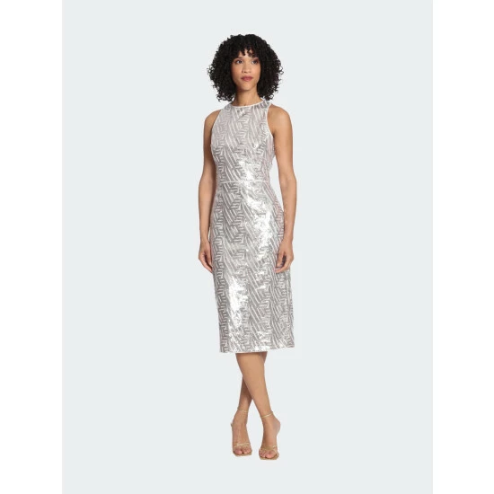 Maggy London Jaime Dress Dresses Silver 3 Maggy London Jaime Dress Dresses Silver