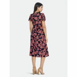 Maggy London London Times Camara Midi Dresses Butter/coral -Maggy London shop unnamed file 542