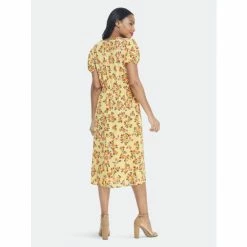 Maggy London London Times Camara Midi Dresses Butter/coral -Maggy London shop unnamed file 544