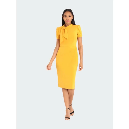 Maggy London Margo Petite Midi Dresses Ml Golden 3 Maggy London Margo Petite Midi Dresses Ml Golden