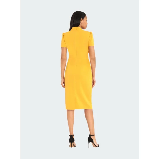 Maggy London Margo Petite Midi Dresses Ml Golden 4 Maggy London Margo Petite Midi Dresses Ml Golden - Image 2