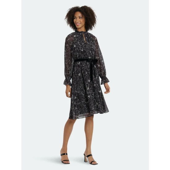 Maggy London Tria Floral Dress Dresses Floral Etching 4 Maggy London Tria Floral Dress Dresses Floral Etching - Image 2