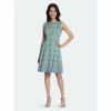 Maggy London Adela Dress Dresses Soft White/ Aqua