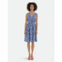 Maggy London Cara Dress Dresses Denim Blue/cream
