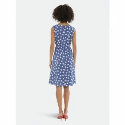 Maggy London Cara Dress Dresses Denim Blue/cream -Maggy London shop unnamed file 637