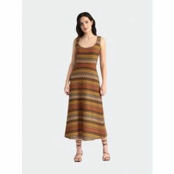 Maggy London Olivia Dress Dresses Orange/green/tan