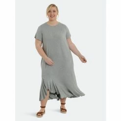 Maggy London London Times Curve Holly Dresses Light Heathery Grey -Maggy London shop unnamed file 703