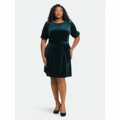 Maggy London London Times Curve Jennie Dresses Hunter