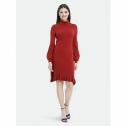 Maggy London Katherine Sweater Dress Dresses Wine