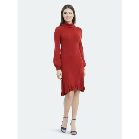 Maggy London Katherine Sweater Dress Dresses Wine 4 Maggy London Katherine Sweater Dress Dresses Wine - Image 2