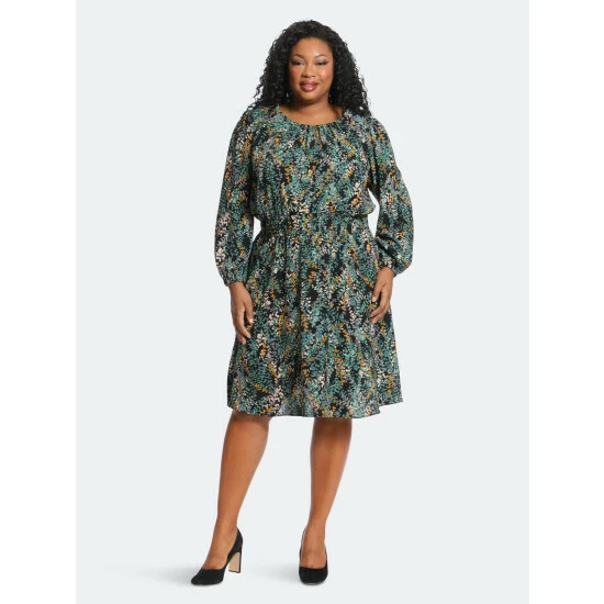 Maggy London London Times Curve Lydia Dresses Black / Persian Red 3 Maggy London London Times Curve Lydia Dresses Black / Persian Red