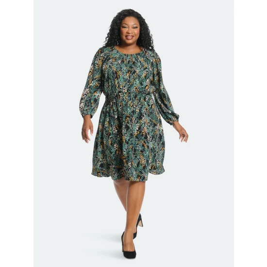 Maggy London London Times Curve Lydia Dresses Black / Persian Red 4 Maggy London London Times Curve Lydia Dresses Black / Persian Red - Image 2