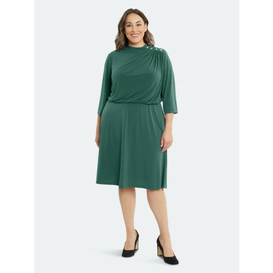 Maggy London London Times Curve Taria Dresses Botanical Green 3 Maggy London London Times Curve Taria Dresses Botanical Green