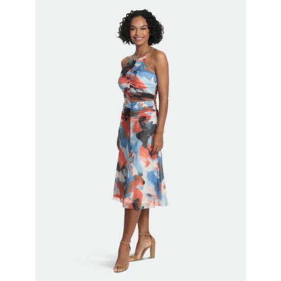 Maggy London London Times Birdie Dresses Soft White / Slate 3 Maggy London London Times Birdie Dresses Soft White / Slate