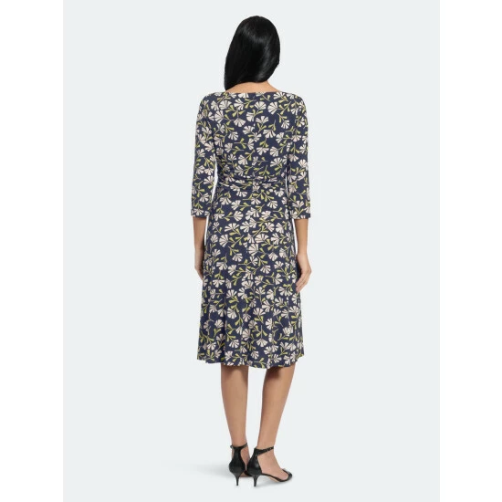 Maggy London London Times Keira Dresses Navy / Citronella 7 Maggy London London Times Keira Dresses Navy / Citronella - Image 5