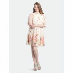 Maggy London London Times Sutton Dresses Soft Beige/coral