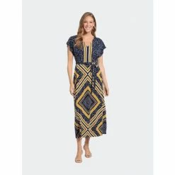 Maggy London London Times Marian Dress Dresses Navy/yellow