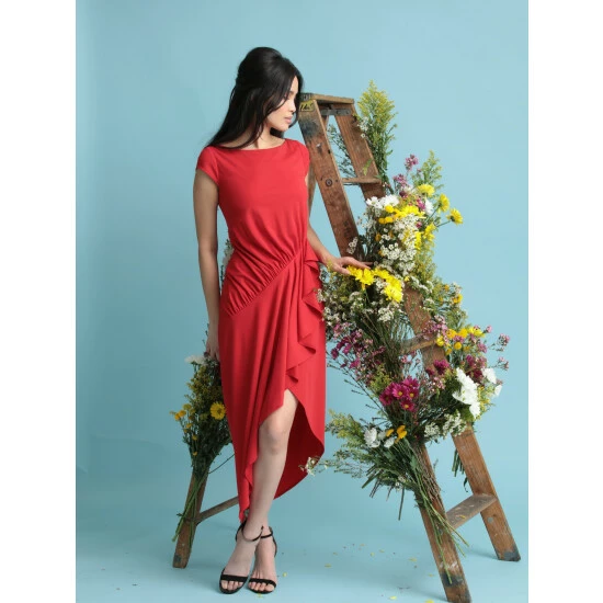 Maggy London Mica Dress Dresses Red 4 Maggy London Mica Dress Dresses Red - Image 2