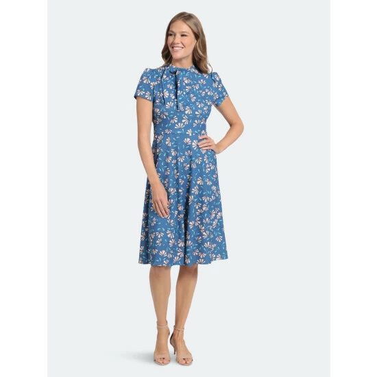 Maggy London London Times Belise Petite Dresses Denim Blue/turq 4 Maggy London London Times Belise Petite Dresses Denim Blue/turq - Image 2