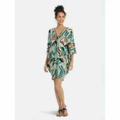 Maggy London London Times Corinne Dresses Neutral/red