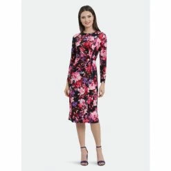 Maggy London Evie Dress Dresses Deep Navy/ Ibis Rose